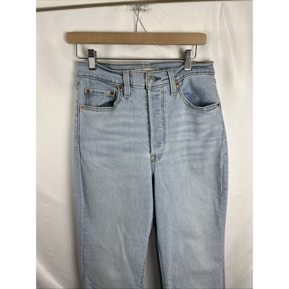 Levis Ribcage Bootcut 90s Faded Jeans Womens Size 30 - Picture 3 of 13